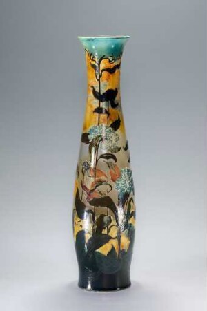 Vase décor orchidée