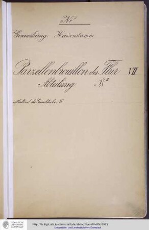 No. 4 Gemarkung Heusenstamm, Flur VII, Abteilung BII
