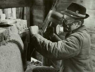 Bildhauer, Steinbearbeitung, 1967