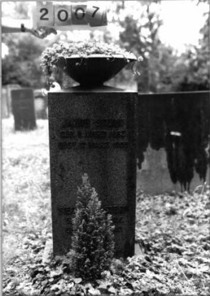 Grabstein 2007 [Hahn S. 254 Grab-Nr. 2926]