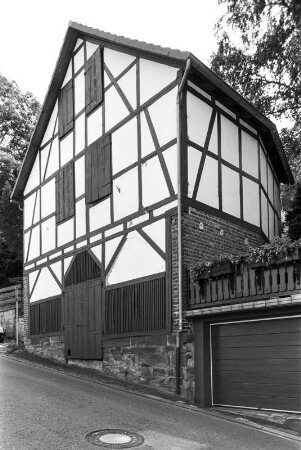 Schuppen (Schuppen, Fachwerk); Frankenberg, Bergstraße 7