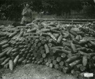An der Westfront erbeutete Geschosse