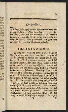 79-107, Die Bleichsucht.