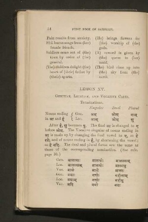 Lesson XV