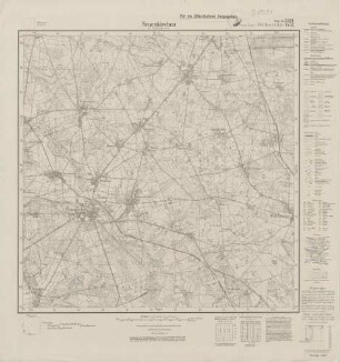 2924 (alte Nr.: 1457) Neuenkirchen im Lüneburgischen, Meßtischblatt (4cm - Karte)