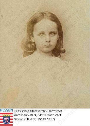 Rohde, Mathilde (Thilde) (1892-1985) / Porträt als Kind, Brustbild