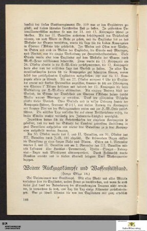 Weitere Rückzugskämpfe und Waffenstillstand
