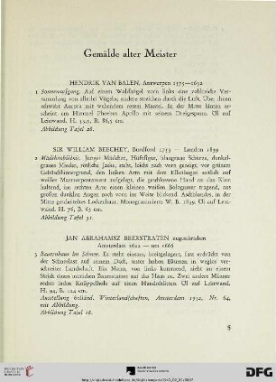 Gemälde alter Meister (Nr. 1-154)