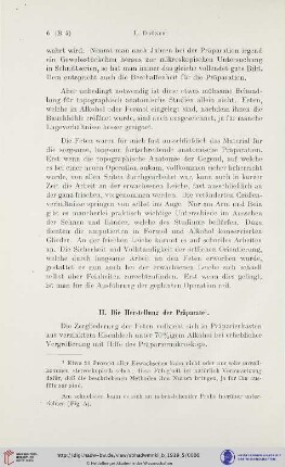 II. Die Herstellung der Präparate