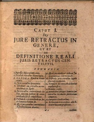 Disputatio Iuridica De Iure Retractus Gentilitii, Seu Consanguinitatis