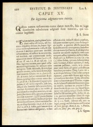 Caput XV. De legitima adgnatorum tutela