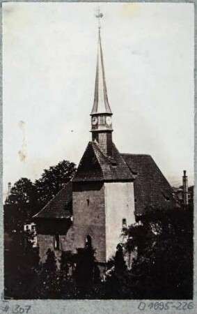Die alte Kirche zu Plauen bei Dresden (vor 1893)
