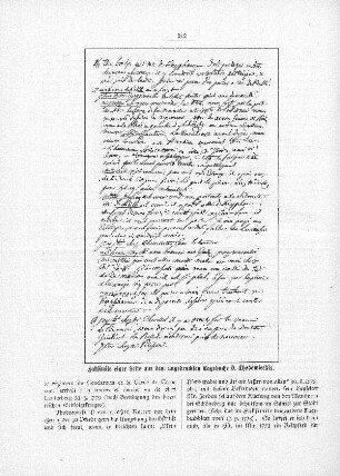 Faksimile einer Seite aus dem ungedruckten Tagebuche D. Chodowieckis