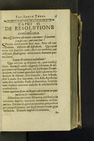 Caput II. De Resolutione consensionis.