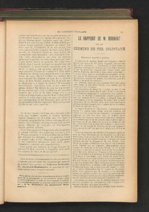 Le Rapport De M. Bourrat.