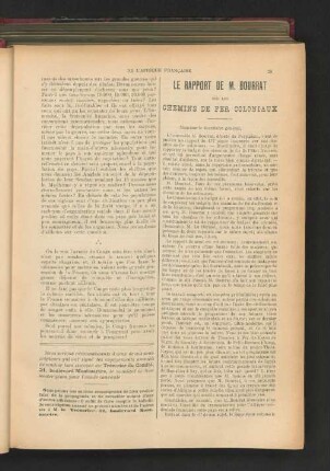 Le Rapport De M. Bourrat.