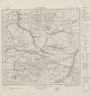 4860 (alte Nr.: 2820) Gröditzberg, Meßtischblatt (4cm - Karte)