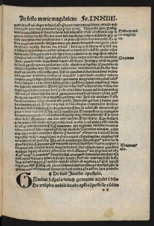 De sancto Jacobo apostolo.
