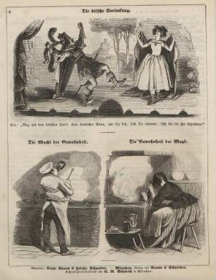 "Die falsche Versenkung" "Die Macht der Gewohnheit" "Die Gewohnheit der Magd"