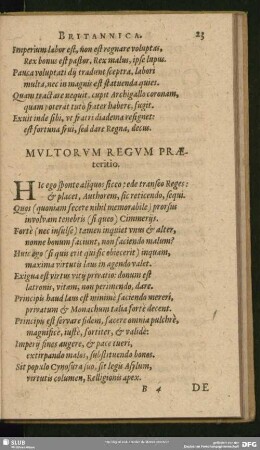 Multorum Regum Praeteritio
