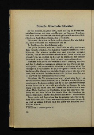 Damals: Querruder blockiert