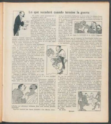 Lo que sucederá cuando termine la guerra