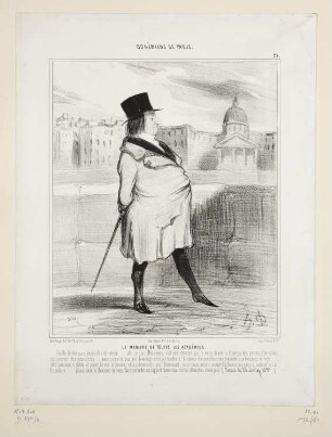 Le Membre de toutes les Académies, Blatt 25 der Folge "Bohémiens de Paris“, Paris 1842