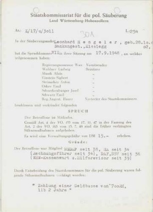 Hengeler, Leonhard