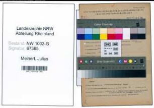 Entnazifizierung Julius Meinert, geb. 20.02.1911 (Schneider)