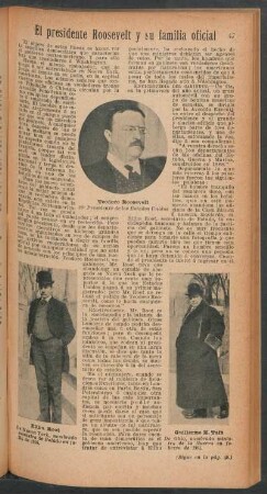 El presdente Roosevelt y su familia oficial