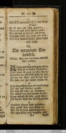 68. Die vergnügte Einsamkeit.
