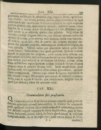 Cap. XXII. Commendatur feri praestantia.