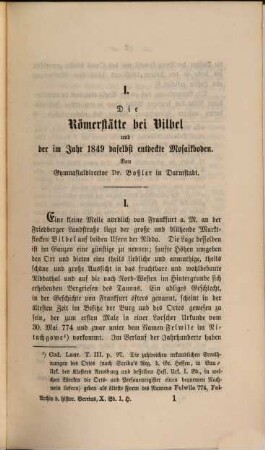 Archiv für hessische Geschichte und Altertumskunde. 10, 10. 1863/64