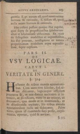 Pars II. De Usu Logicae