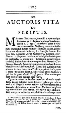 De Auctoris Vita Et Scriptis.