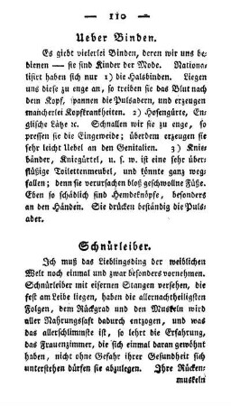 Ueber Binden.