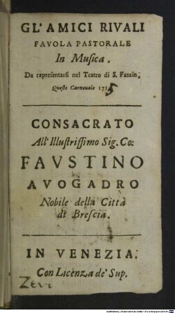 Gl'amici rivali