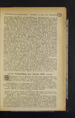 Ausweisung aus Husum 1850.