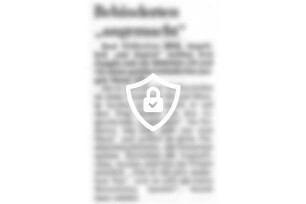 Behinderten "angemacht"