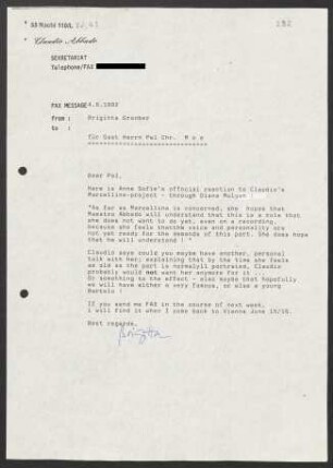 Brief an Pål Christian Moe, 04.06.1992