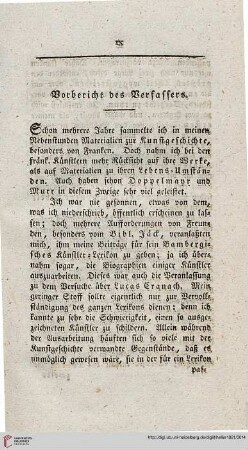 Vorbericht des Verfassers
