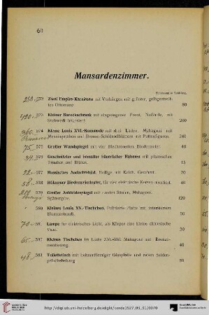 Mansardenzimmer (Nr. 572-604)