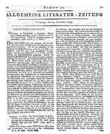 Baurittel, K. W.: Praktische Anleitung zu den bey Stadt- Land- und Amtschreibereyen vorkommenden Geschäften. Bd. 3. Karlsruhe: Macklot 1795