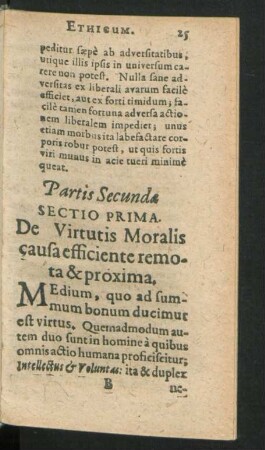 Partis Secundae.