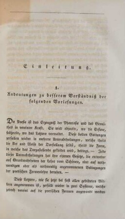 1. Andeutungen zu besserem Verständnis der folgenden Vorlesungen
