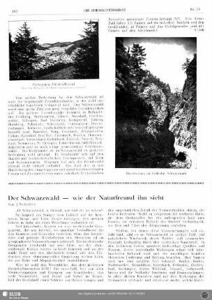 Der Schwarzwald - wie der Naturfreund ihn sieht