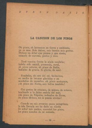 La canción de los pinos