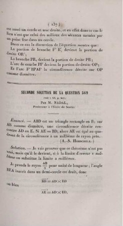 Seconde solution de la question 569.