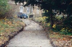 Caputh, Park Caputh, Freilegung Weg.