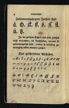 Zusammengezogene Zeichen sind: